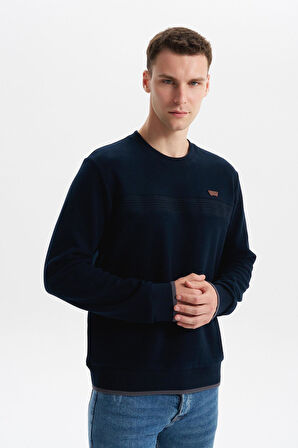 Arma Erkek Regular Fit Selanik Sweatshirt Kazak – Karbon Fırçalı, Bisiklet Yaka, Pamuk Polyester, Süs Etiketli K30124697802 