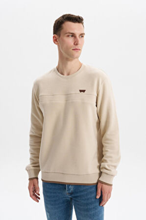 Arma Erkek Regular Fit Selanik Sweatshirt Kazak – Karbon Fırçalı, Bisiklet Yaka, Pamuk Polyester, Süs Etiketli K30124697802 