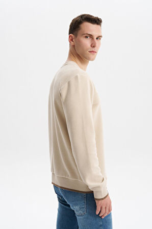 Arma Erkek Regular Fit Selanik Sweatshirt Kazak – Karbon Fırçalı, Bisiklet Yaka, Pamuk Polyester, Süs Etiketli K30124697802 