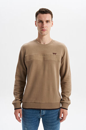 Arma Erkek Regular Fit Selanik Sweatshirt Kazak – Karbon Fırçalı, Bisiklet Yaka, Pamuk Polyester, Süs Etiketli K30124697802 