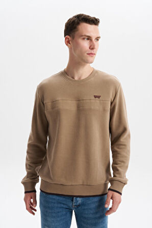 Arma Erkek Regular Fit Selanik Sweatshirt Kazak – Karbon Fırçalı, Bisiklet Yaka, Pamuk Polyester, Süs Etiketli K30124697802 