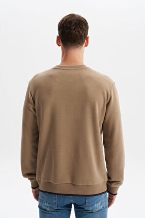 Arma Erkek Regular Fit Selanik Sweatshirt Kazak – Karbon Fırçalı, Bisiklet Yaka, Pamuk Polyester, Süs Etiketli K30124697802 