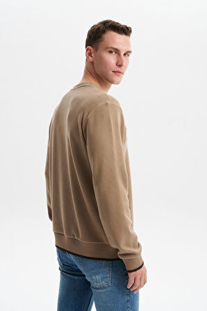 Arma Erkek Regular Fit Selanik Sweatshirt Kazak – Karbon Fırçalı, Bisiklet Yaka, Pamuk Polyester, Süs Etiketli K30124697802 