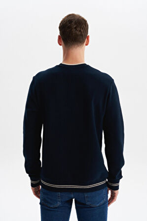 Arma Erkek Regular Fit Örme Selanik Sweatshirt – %65 Pamuk %35 Polyester, Karbon Fırçalı, Basic Bisiklet Yaka K30124698702 