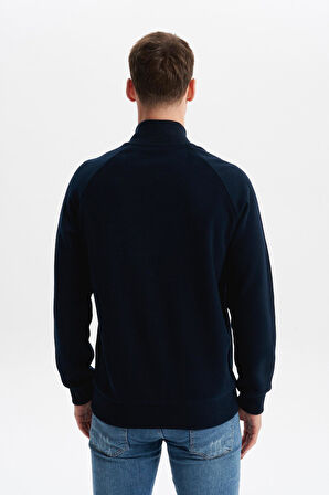 Arma Erkek Regular Fit Basic Reglan Kollu Selanik Sweatshirt – Karbon Fırçalı, Dik Yaka, Tam Fermuar, Cepli, Pamuk Polyester K30324698202 