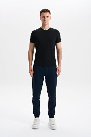 Arma Erkek Slim Fit Örme Interlok Basic Dar Paça Eşofman Altı Arka ve Yan Fleto Fermuar Cepli Paçalar Ribanalı %80 Pamuk %14 Polyester %6 Elastane K30174998902 