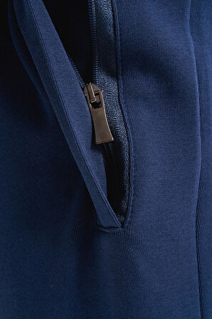 Arma Erkek Slim Fit Örme Interlok Basic Dar Paça Eşofman Altı Arka ve Yan Fleto Fermuar Cepli Paçalar Ribanalı %80 Pamuk %14 Polyester %6 Elastane K30174998902 