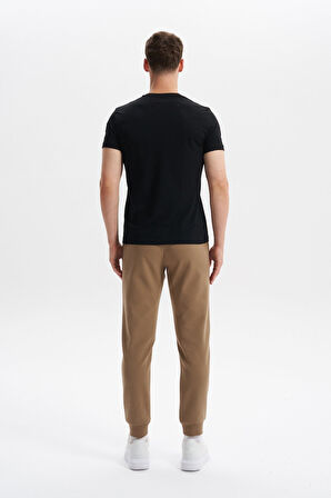 Arma Erkek Slim Fit Örme Interlok Basic Dar Paça Eşofman Altı Arka ve Yan Fleto Fermuar Cepli Paçalar Ribanalı %80 Pamuk %14 Polyester %6 Elastane K30174998902 