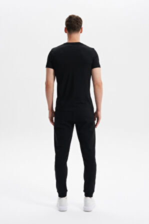 Arma Erkek Slim Fit Basic Interlok Dar Paça Eşofman Altı Arka ve Ön Cepler Gizli Fermuarlı %80 Pamuk %14 Polyester %6 Elastane K30174998802 