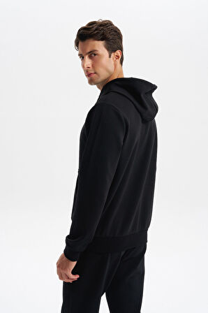 Arma Erkek Slim Fit Baskılı Kapüşonlu Kanguru Cepli Interlok Sweatshirt %80 Pamuk %14 Polyester %6 Elastane K30254685202 