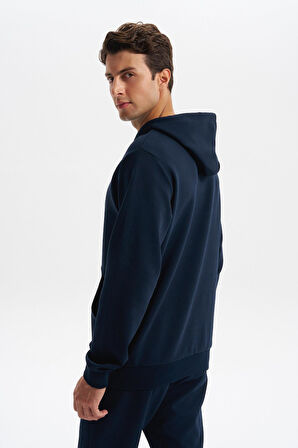 Arma Erkek Slim Fit Baskılı Kapüşonlu Kanguru Cepli Interlok Sweatshirt %80 Pamuk %14 Polyester %6 Elastane K30254685202 