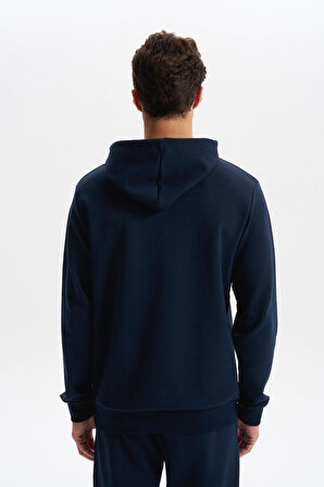 Arma Erkek Slim Fit Baskılı Kapüşonlu Kanguru Cepli Interlok Sweatshirt %80 Pamuk %14 Polyester %6 Elastane K30254685202 