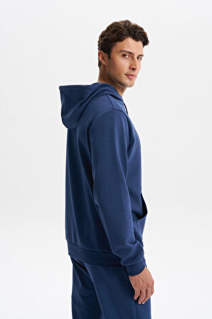 Arma Erkek Slim Fit Baskılı Kapüşonlu Kanguru Cepli Interlok Sweatshirt %80 Pamuk %14 Polyester %6 Elastane K30254685202 