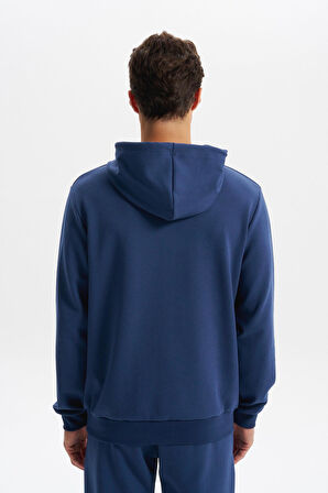 Arma Erkek Slim Fit Baskılı Kapüşonlu Kanguru Cepli Interlok Sweatshirt %80 Pamuk %14 Polyester %6 Elastane K30254685202 