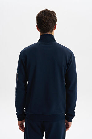 Arma Erkek Slim Fit Dik Yaka Yarım Fermuar Pamuklu Sweatshirt Sol Kol Fermuar Cepli K30404685702 