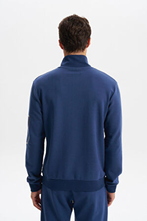 Arma Erkek Slim Fit Dik Yaka Yarım Fermuar Pamuklu Sweatshirt Sol Kol Fermuar Cepli K30404685702 