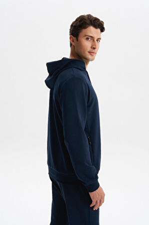 Arma Erkek Slim Fit Örme Interlok Kapüşonlu Kanguru Cepli Sweatshirt Yazı Baskılı %80 Pamuk %14 Polyester %6 Elastane K30254685302 