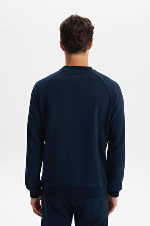 Arma Erkek Slim Fit Scuba Interlok Bisiklet Yaka Sweatshirt – Ön Sol Fermuarlı Cepli, Sol Kolda Etiketli K30124685402 