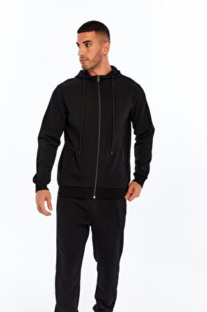 Arma Erkek Slim Fit Interlok Kapüşonlu Sweatshirt – Yandan Gizli Fermuarlı Cepli K30324989702 