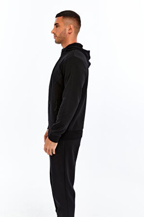 Arma Erkek Slim Fit Interlok Kapüşonlu Sweatshirt – Yandan Gizli Fermuarlı Cepli K30324989702 