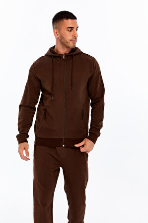 Arma Erkek Slim Fit Interlok Kapüşonlu Sweatshirt – Yandan Gizli Fermuarlı Cepli K30324989702 