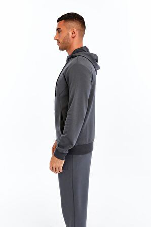 Arma Erkek Slim Fit Interlok Kapüşonlu Sweatshirt – Yandan Gizli Fermuarlı Cepli K30324989702 