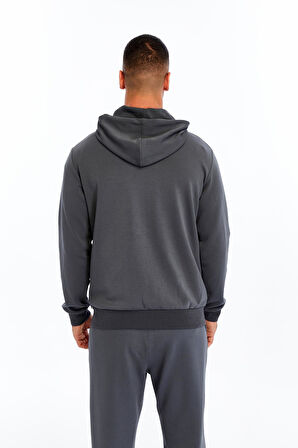 Arma Erkek Slim Fit Interlok Kapüşonlu Sweatshirt – Yandan Gizli Fermuarlı Cepli K30324989702 