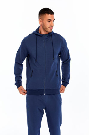 Arma Erkek Slim Fit Interlok Kapüşonlu Sweatshirt – Yandan Gizli Fermuarlı Cepli K30324989702 