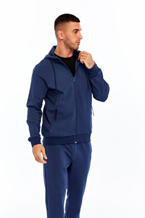 Arma Erkek Slim Fit Interlok Kapüşonlu Sweatshirt – Yandan Gizli Fermuarlı Cepli K30324989702 