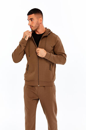 Arma Erkek Slim Fit Interlok Kapüşonlu Sweatshirt – Yandan Gizli Fermuarlı Cepli K30324989702 