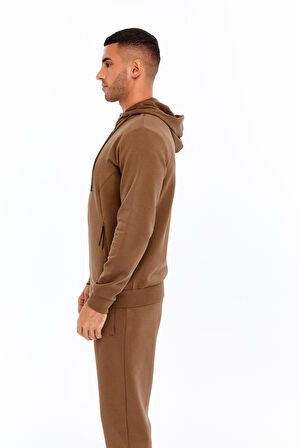 Arma Erkek Slim Fit Interlok Kapüşonlu Sweatshirt – Yandan Gizli Fermuarlı Cepli K30324989702 