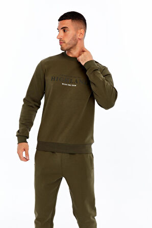 Arma Erkek Slim Fit Scuba Interlok Bisiklet Yaka Yazı Baskılı Sweatshirt K30124685002 