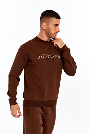 Arma Erkek Slim Fit Scuba Interlok Bisiklet Yaka Yazı Baskılı Sweatshirt K30124685002 