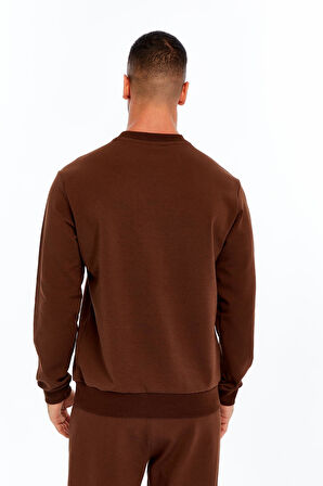 Arma Erkek Slim Fit Scuba Interlok Bisiklet Yaka Yazı Baskılı Sweatshirt K30124685002 