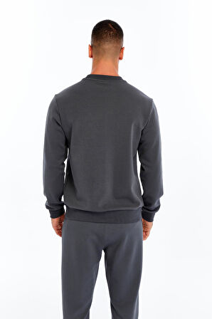 Arma Erkek Slim Fit Scuba Interlok Bisiklet Yaka Yazı Baskılı Sweatshirt K30124685002 