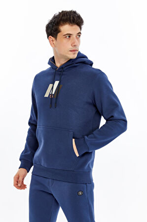 Arma Erkek Kapüşonlu Sweatshirt – Kanguru Cepli, 3 İplik Şardonlu, Regular Fit, %70 Pamuk %30 Polyester K30254628502 