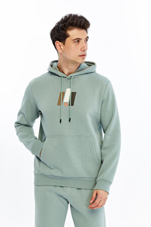 Arma Erkek Kapüşonlu Sweatshirt – Kanguru Cepli, 3 İplik Şardonlu, Regular Fit, %70 Pamuk %30 Polyester K30254628502 
