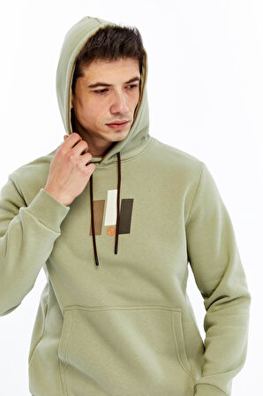 Arma Erkek Kapüşonlu Sweatshirt – Kanguru Cepli, 3 İplik Şardonlu, Regular Fit, %70 Pamuk %30 Polyester K30254628502 