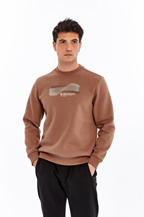Arma Erkek Regular Fit 3 İplik Kalın Kumaş Baskılı Bisiklet Yaka Sweatshirt K30124603002 