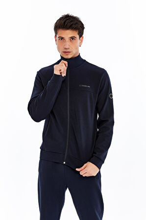 Arma Erkek Slim Fit Örme Interlok Basic Tam Fermuar Dik Yaka Sweatshirt – %80 Pamuk %14 Polyester %6 Elastan K30324989902 