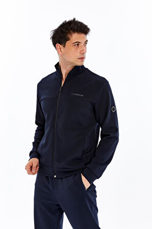 Arma Erkek Slim Fit Örme Interlok Basic Tam Fermuar Dik Yaka Sweatshirt – %80 Pamuk %14 Polyester %6 Elastan K30324989902 