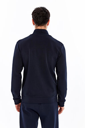 Arma Erkek Slim Fit Örme Interlok Basic Tam Fermuar Dik Yaka Sweatshirt – %80 Pamuk %14 Polyester %6 Elastan K30324989902 