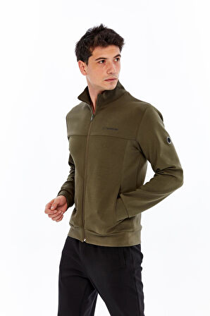 Arma Erkek Slim Fit Örme Interlok Basic Tam Fermuar Dik Yaka Sweatshirt – %80 Pamuk %14 Polyester %6 Elastan K30324989902 