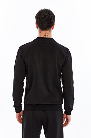 Arma Erkek Slim Fit Sweatshirt – Yazı Baskılı, Scuba Interlok, Bisiklet Yaka, Basic K30124685502 