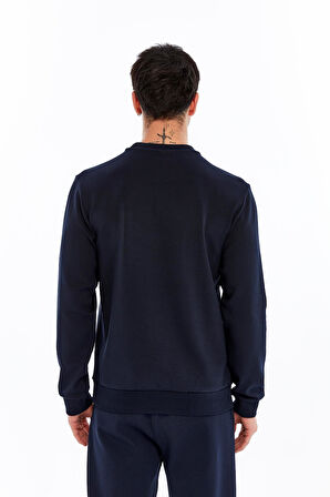 Arma Erkek Slim Fit Sweatshirt – Yazı Baskılı, Scuba Interlok, Bisiklet Yaka, Basic K30124685502 