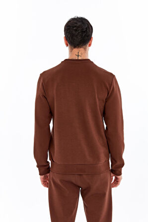 Arma Erkek Slim Fit Sweatshirt – Yazı Baskılı, Scuba Interlok, Bisiklet Yaka, Basic K30124685502 