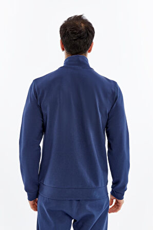 Arma Erkek Slim Fit Sweatshirt – Scuba Interlok, Tam Fermuarlı, Dik Yaka, Fleto Cepli K30324989802 