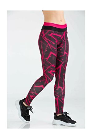 Umbro Kadın Dijital Baskılı Tayt Vd-0019 Sea Tights VD-0019/FUCHSIA