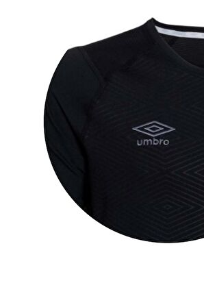 Umbro  Siyah Solo Training Erkek bisiklet Yaka Tişört TF-0167