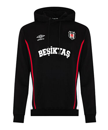 Beşiktaş S.K. Bjk Umbro 25/26 Takım Antrenman Pamuklu Erkek Kapüşonlu Sweatshirt
